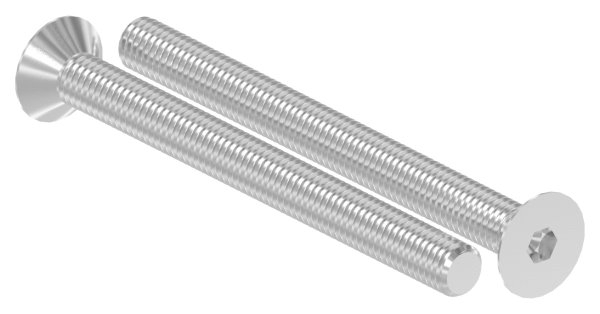Senkkopfschraube V2A M8x90 Innensechskant Vollgewinde-88-1158316-240.90