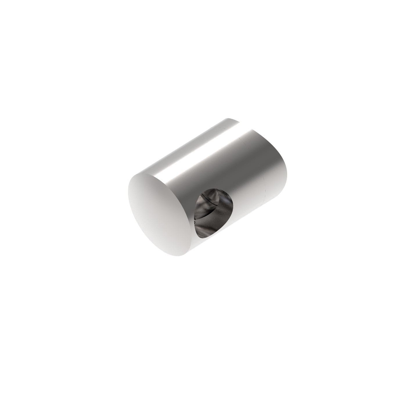 Fuellstabhalter Edelstahl AISI 304 fuer Ø 10 mm Stab an Ø 42-4 mm Pfosten rechts Schliff-89-11A0823042-A.4
