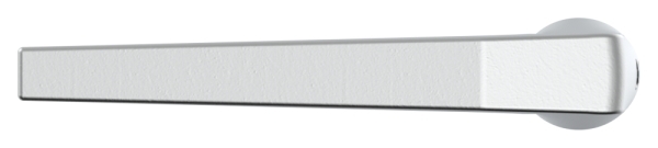 Paire de béquilles de porte en aluminium droites avec axe de béquille galvanisé