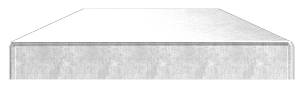 Couvercle de quai | pour tube rectangulaire | dimensions : 60x40 mm | acier S235JR, brut