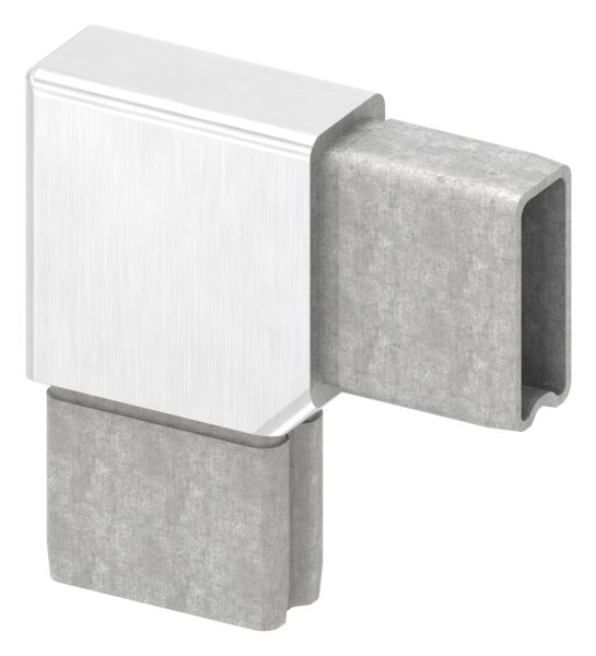 Connecteur 90° pour tube 40x20x2mm, V4A