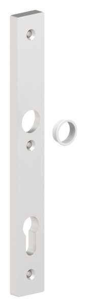 Enseigne longue cylindrique en aluminium | Dimensions : 30x245x10 mm | Forme : carrée | Aluminium EV1