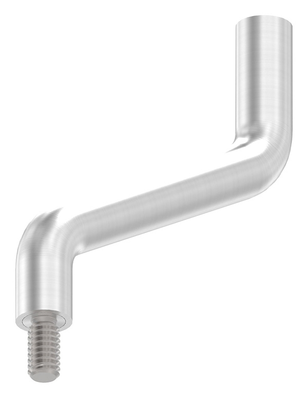 Support Ø 14mm, 2x 30° coudé, V2A