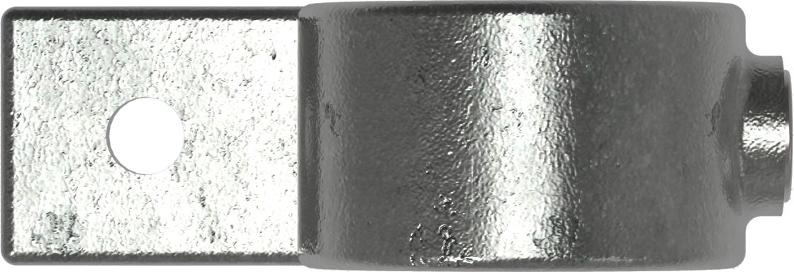 Rohrverbinder - Befestigungsring mit Flansch 1 Bohrung - 199D48 - 48-3 mm - 1 1-2- - Feuerverzinkt u. Elektrogalvanisiert-199D48