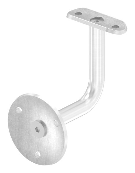 Handlaufhalter mit Ronde 70x5 mm und Halteplatte fuer Ø 42-4 mm V2A-11-2037.4