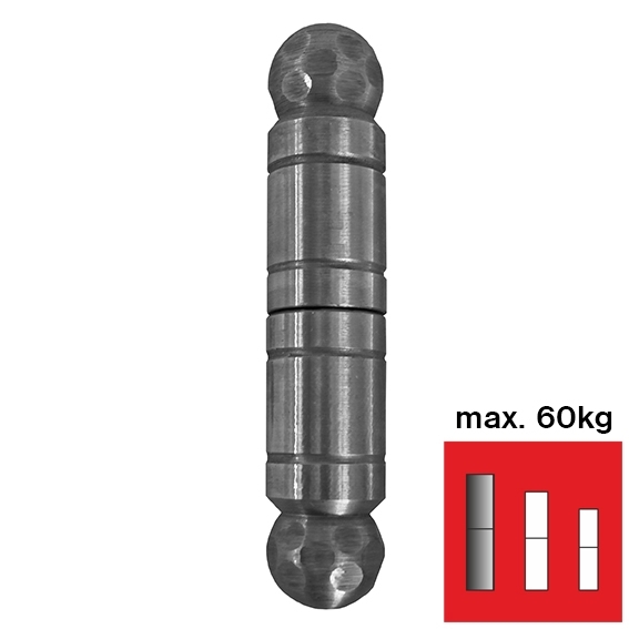 Halseisenband verziert Stahl roh Ø 30 mm L=146 mm bis 100 kg-89-11D447146-A.4