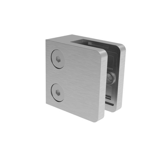 Glasklemme Edelstahl V2A fuer Glas- - Blechfuellung- flacher Anschluss- geschliffen-89-11A2300000-A.4