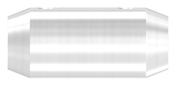 Stabverbinder V2A fuer Ø 10 mm Rundstab- Ø 16 x 36 mm- mit 2 Madenschrauben-11-1643-4.102