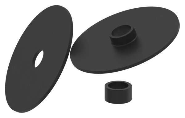 Glaspunkthalter-Oberteil Ø 72 mm- V2A-88-1160197-240.OT