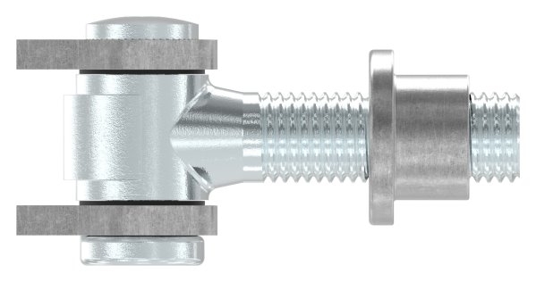 Charnière M18 | réglable | soudable | acier (brut) S235JR