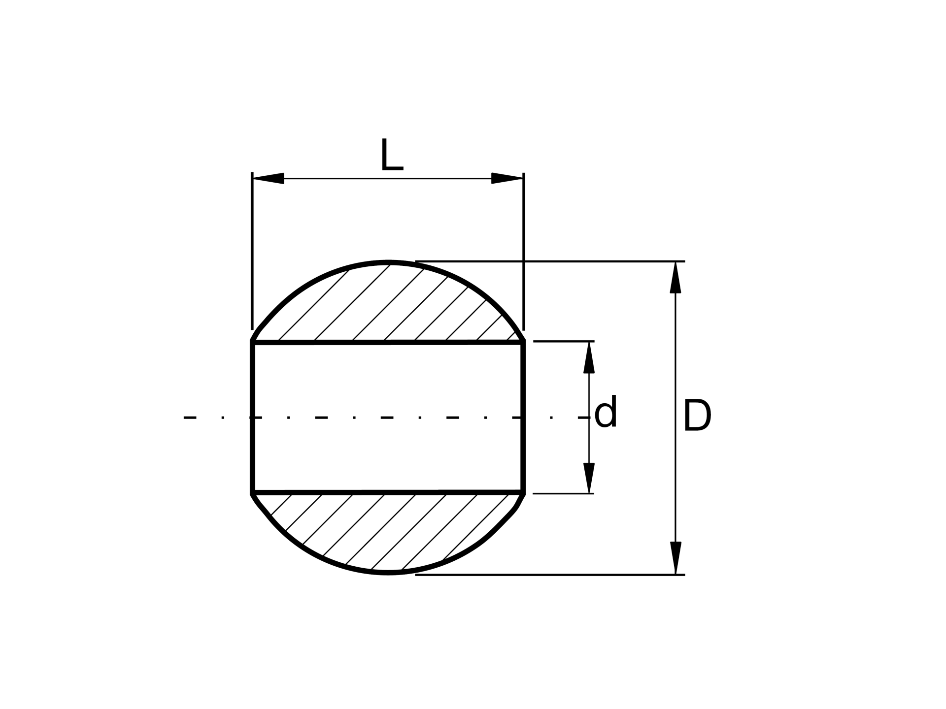 Endkappe Edelstahl AISI 304 D 30 mm fuer Fuellstab d 12 mm Schliff-89-11A02243012-A.4