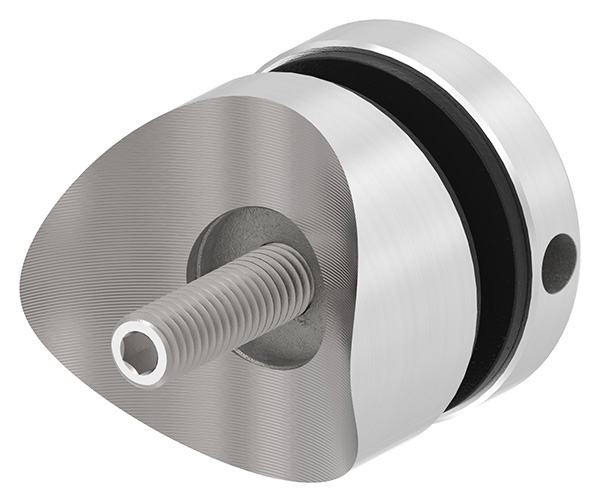 Glaspunkthalter Edelstahl V2A Ø 40 mm Anschluss Ø 42-4 mm M8 geschliffen Korn 240-88-1160231.240