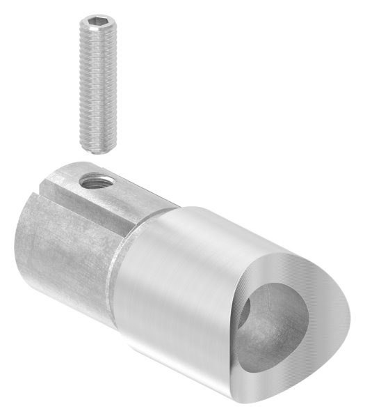Pièce de raccordement 90° pour tube rond Ø 33.7x2.0 mm V2A