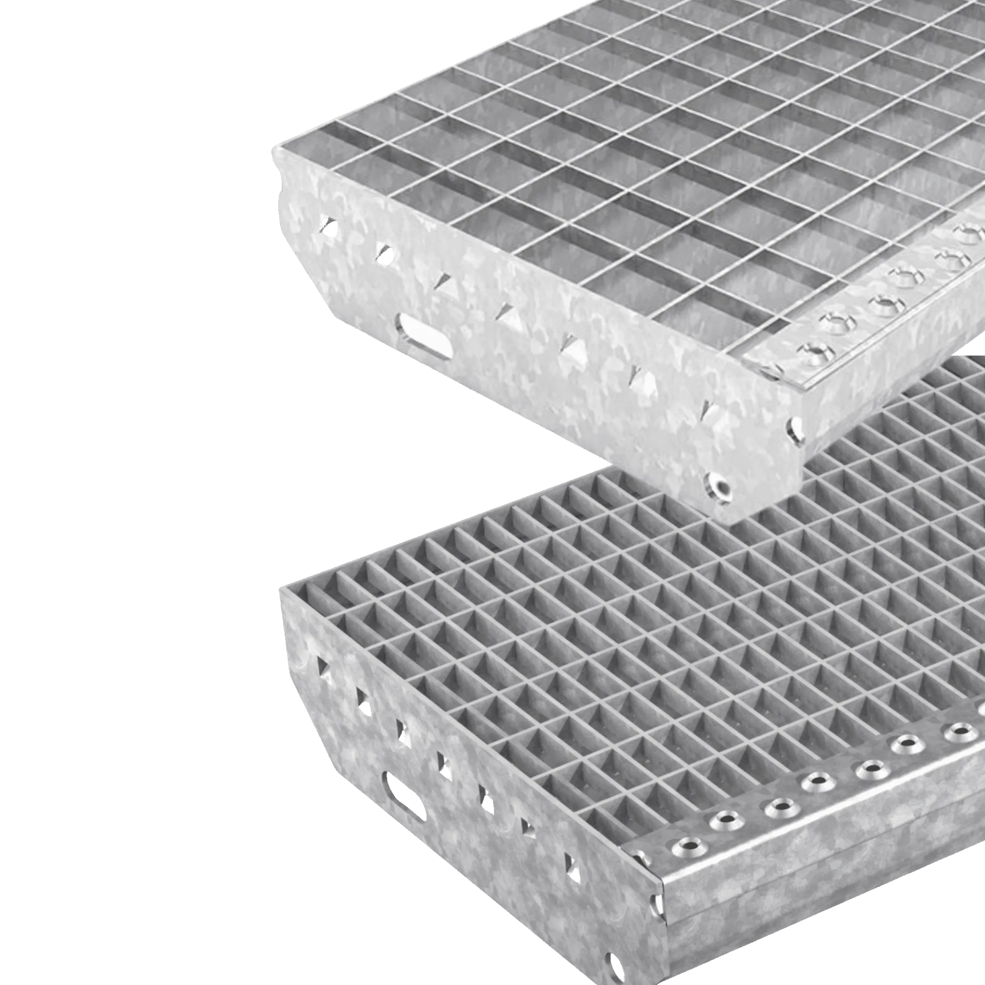 Marches en caillebotis