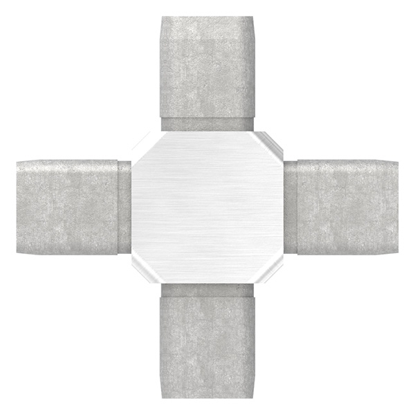 Connecteur pour tube 25x25x2mm, V4A
