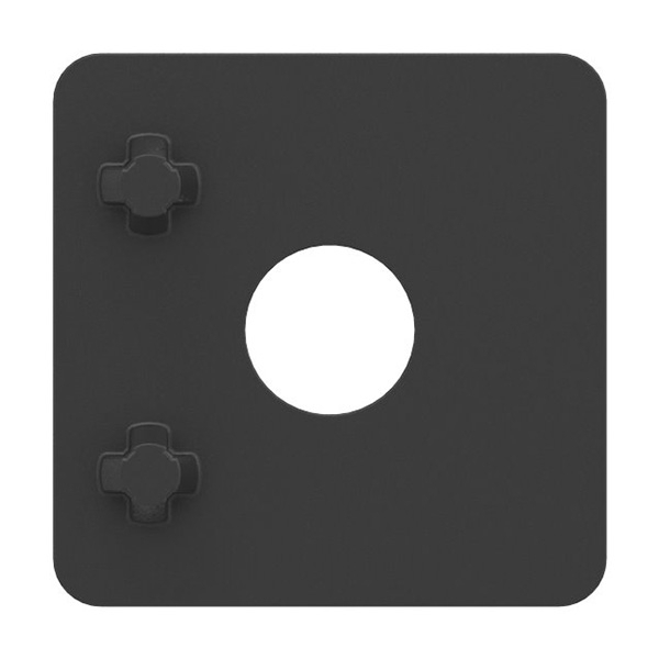 1 paire de plaques en plastique pour support de tôle Ø 25 mm
