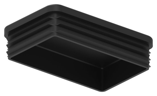 Capuchon en plastique pour tube rectangulaire 80x50mm