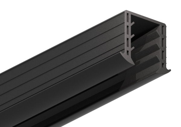 Joint à coin verre 20,76 - 21,52mm, pour rainure 34 x 34mm, longueur 6m, EPDM