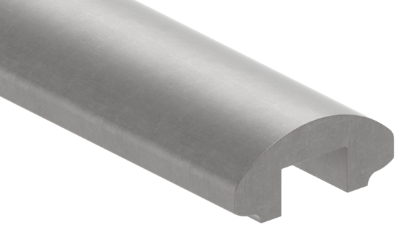 Main courante | dimensions : 50x22,5 mm | longueur : 6000 mm | avec rainure | acier (brut) S235JR