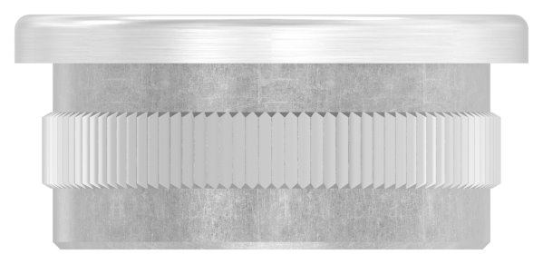 Rohrstopfen fuer Ø 33-7x2-0 mm flach mit M8 zum Einschlagen V4A-11-5240.1