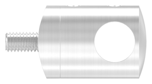 Support de barre transversale Ø 22 mm | connexion : 48,3 mm | avec trou : 12,2 mm | V2A