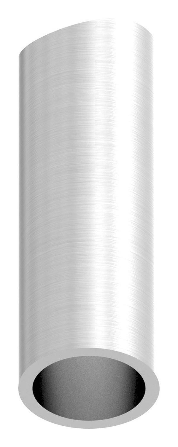 Distanzhuelse Edelstahl V2A L 55 mm fuer Rohr Ø 42-4 mm einseitig ausgefraest-88-1150132.DH55