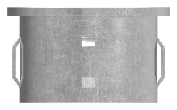 Bouchon en acier plat | avec M8 | pour tube rond Ø 48.3x1.8-2.2 mm | acier S235JR, brut