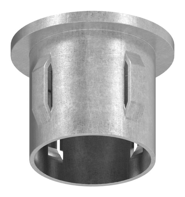 Bouchon en acier plat | avec M8 | pour tube rond Ø 33.7x2.5-2.9 mm | acier S235JR, brut