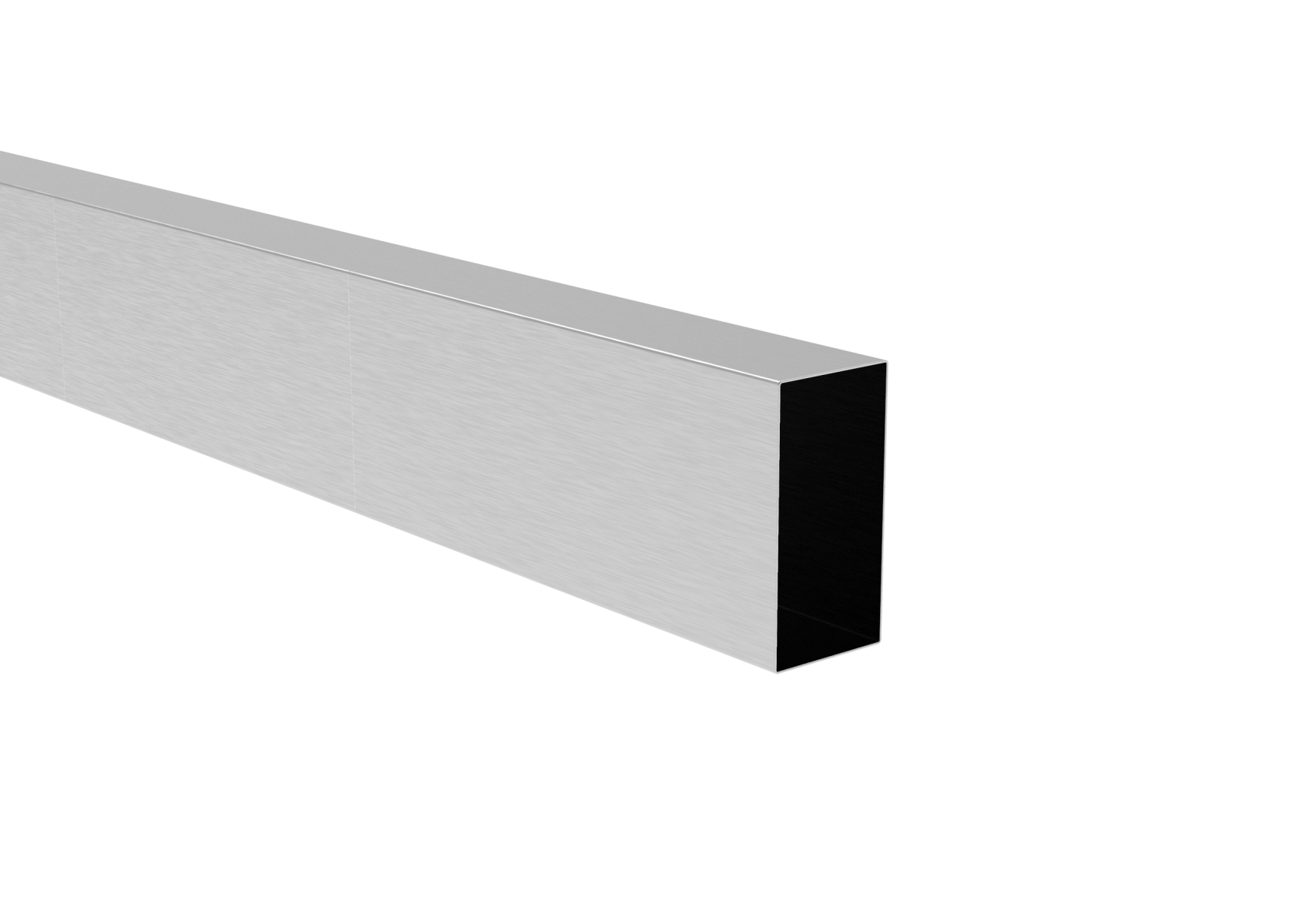 Rechteckprofil Edelstahl V2A 20 x 40 x 0-6 mm- 6000 mm- geschliffen-89.A20X40X066000