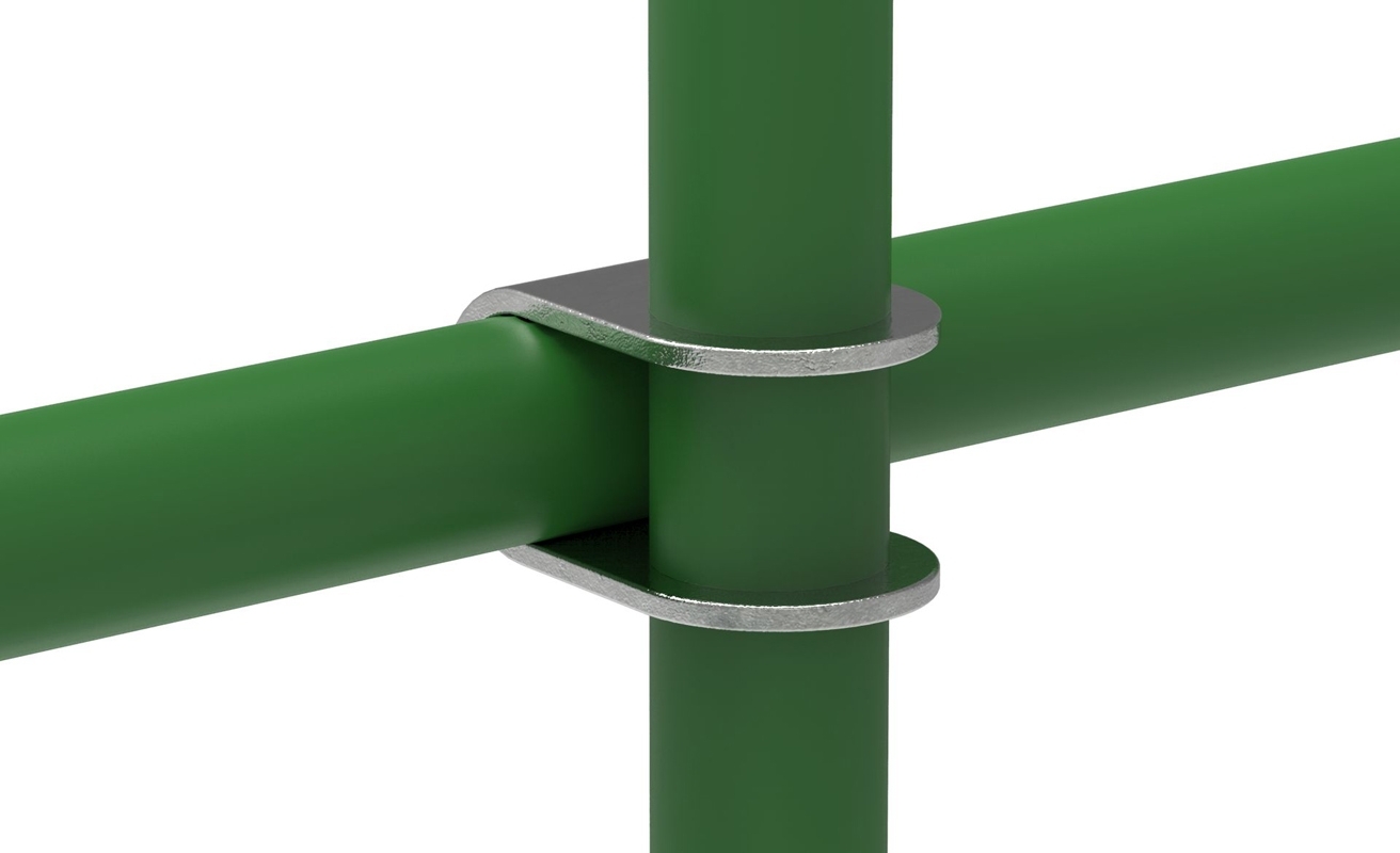 Rohrverbinder - Kreuzstueck offen - 160A27 - 26-9 mm - 3-4- - Feuerverzinkt u. Elektrogalvanisiert-160A27