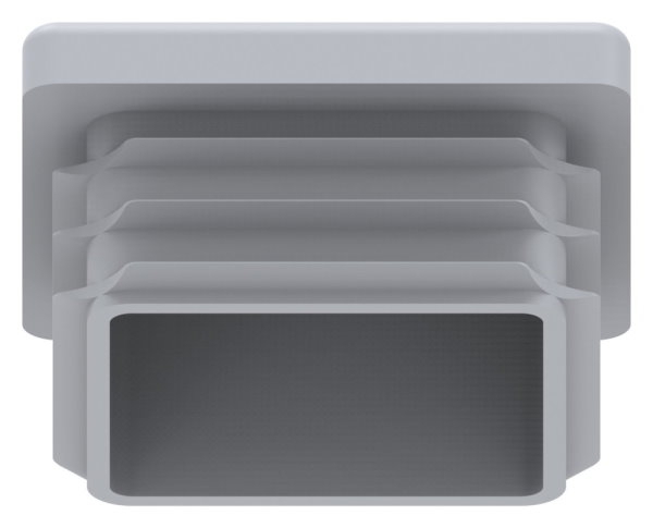 Capuchon plastique pour tube carré 40x40mm