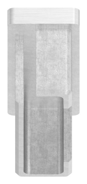 Bouchon enfichable, pour tube 60 x 20 x 2.0mm, V4A