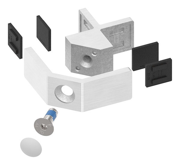 Glasausrichter - fuer Glas- 16-76-17-52 mm - V2A-12-4039.4