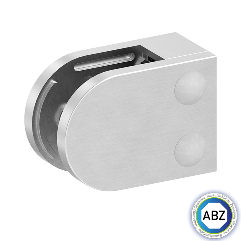 Glasklemme - mit ABZ Zulassung - Masse- 63x45x30 mm - verschiedene Anschluesse - V2A - V4A - Zink - Edel- Optik-GLASKLEMME-F-38-60-4.12