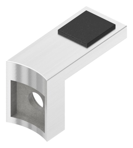 Regaltraeger V2A fuer Rohr 42-4 mm mit M6 Senkbohrung-10-5308-4-1.3