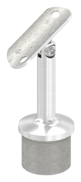 Handlaufstuetze aus einem Teil fuer 42-4x2-6 mm Rohr mit Gelenk und Halteplatte fuer Ø 42-4 mm Rohr-11-3877.1