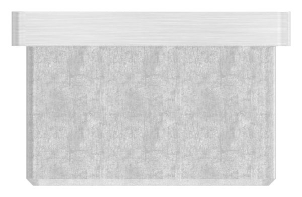 Bouchon V2A avec M8 pour collage pour tube 40x40x2,0 mm