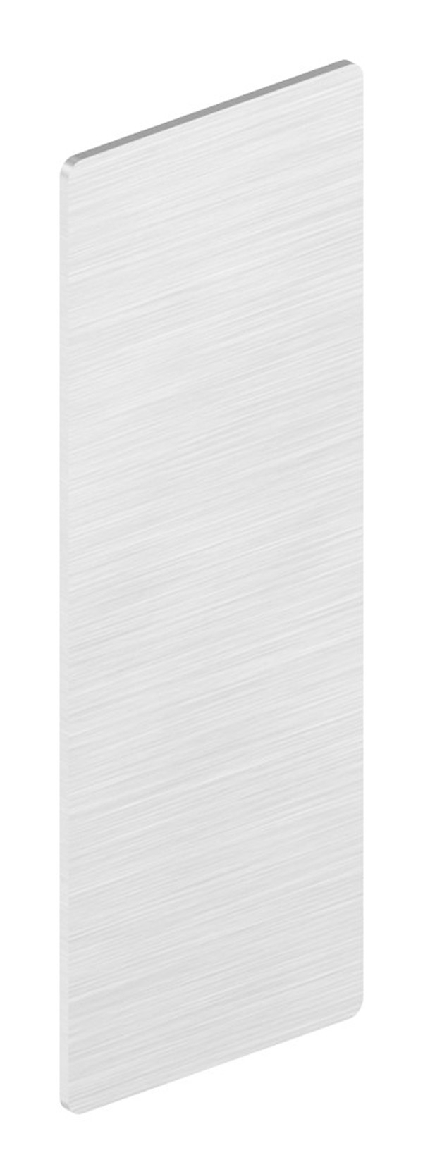 Embout | pour garde-corps tout verre | dimensions : 110.5x40.5x1.5 mm | aluminium