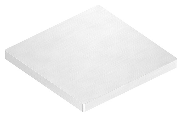 Ankerplatte- 100 x 100 x 8mm- mit Laengsschliff- V2A-88-1154210-240-8.OL