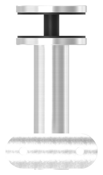 Handlaufhalter mit Gelenk fuer Glas und Halteplatte fuer Ø 42-4 mm V2A-11-2063.4