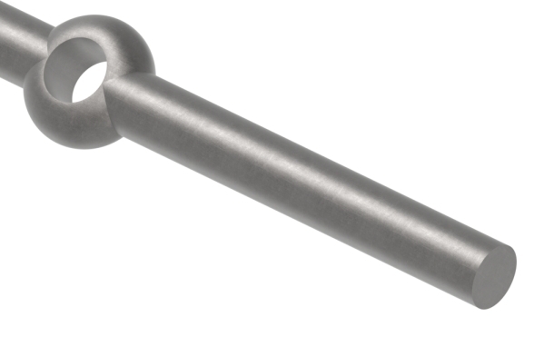 Lochleiste mit Rundloch Material- Ø 25 mm Laenge- 2000 mm Stahl -Roh- S235JR-30-1611.8