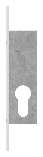 Serrure à pêne dormant à cadre tubulaire, distance d'encastrement 18 mm