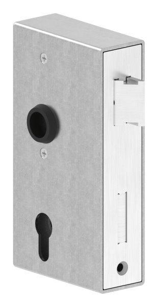 Kastenschloss verzinkt 40x94-5x173 mm mit Edelstahl Stulp-30-3202.8