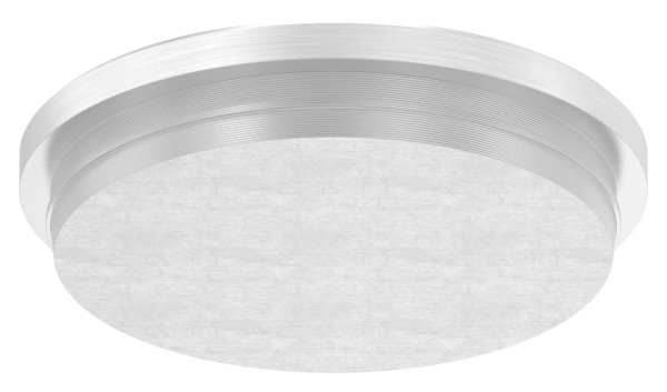 Bouchon plat V2A matériau plein pour Ø 40,0x2,0 mm - version mince conique
