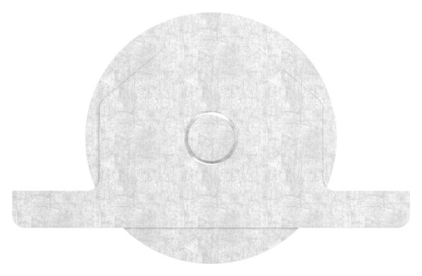 Rouleau pour portail coulissant, Ø 98mm, V2A