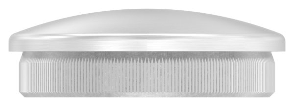 Bouchon légèrement bombé V2A matériau plein pour Ø 48,3x2,0 mm