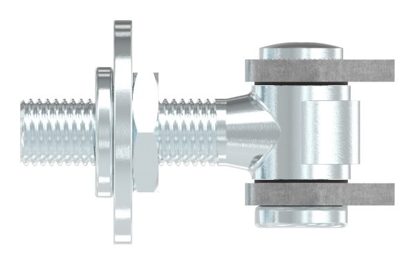Charnière M18 | réglable | soudable | acier (brut) S235JR