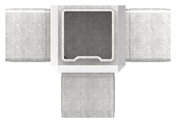 T-Verbinder V4A fuer Vierkantrohr 40 x 40 x 2 mm steckbar-88.1110154040