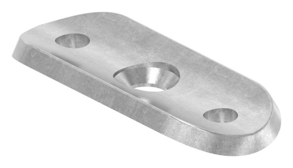 Handlaufanschlussplatte Stahl 64 x 24 x 4 mm fuer Rohr Ø 42-4 - 48-3 mm-30-1405.8