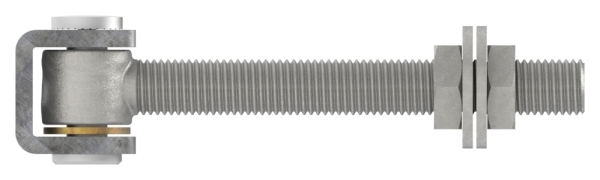 Charnière M16 | réglable | acier (brut) S235JR